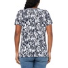 image:imageNautica Womens Solid VNeck Short Sleeve TShirt ShirtNight SkyBright White Multi