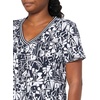 image:imageNautica Womens Solid VNeck Short Sleeve TShirt ShirtNight SkyBright White Multi