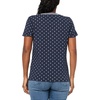 image:imageNautica Womens Solid VNeck Short Sleeve TShirt ShirtNight SkyWhite Bright