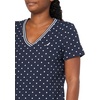 image:imageNautica Womens Solid VNeck Short Sleeve TShirt ShirtNight SkyWhite Bright