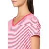 image:imageNautica Womens Solid VNeck Short Sleeve TShirt ShirtRosetteBright White