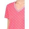 image:imageNautica Womens Solid VNeck Short Sleeve TShirt ShirtRougeBright White
