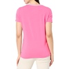 image:imageNautica Womens Solid VNeck Short Sleeve TShirt ShirtSangria Sunset