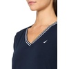 image:imageNautica Womens Solid VNeck Short Sleeve TShirt ShirtSky Captain