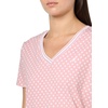 image:imageNautica Womens Solid VNeck Short Sleeve TShirtBridal Rose Bright White