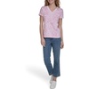 image:imageNautica Womens Solid VNeck Short Sleeve TShirtEnglish Rose Multi