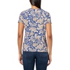 image:imageNautica Womens Solid VNeck Short Sleeve TShirtMarina Blue Multi