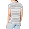 image:imageNautica Womens Stripe VNeck Short Sleeve TShirtBright WhiteNight Sky