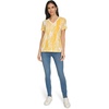 image:imageNautica Womens Stripe VNeck Short Sleeve TShirtGoldenrodWhite
