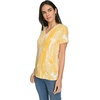 image:imageNautica Womens Stripe VNeck Short Sleeve TShirtGoldenrodWhite