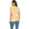 image:imageNautica Womens Stripe VNeck Short Sleeve TShirtGoldenrodWhite