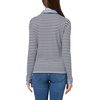 image:imageNautica Womens Striped Long Sleeve Knit Double Collar ShirtNight SkyBright White