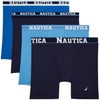 image:imageNautica Mens 4 Pack Limited Edition Stretch Boxer BriefsPro Blue2 PeacoatAero Blue  Assorted Wb