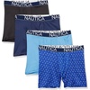 image:imageNautica Mens 4 Pack Micro Boxer BriefsBlackPeacoatAero BlueAnchor Print