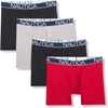 image:imageNautica Mens 4pack Brushed Micro Boxer Briefs2blackNautica RedAlloy