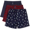 Peacoat/Winter Plaid Red/Holiday Sailboats Peacoat