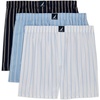 Stripes Blue and White 3 Pack