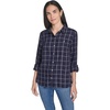 image:imageNautica Womens Button Front Long Sleeve Roll Tab Shirt