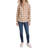 image:imageNautica Womens Button Front Long Sleeve Roll Tab ShirtTigers EyeWhite Swan