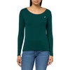 image:imageNautica Womens Long Sleeve Solid Scoop Neck Cotton TShirtForest
