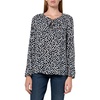 image:imageNautica Womens Popover Long Sleeve Tie Front Woven TopNight SkyIvory