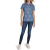 image:imageNautica Womens Short Sleeve Collared Cotton Interlock Soft Touch PoloFrench Blue Multi