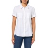 image:imageNautica Womens Short Sleeve Linen Blend Button Up Collared Camp ShirtBright White