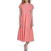 image:imageNautica Womens Short Sleeve Midi Tiered Solid DressBloom