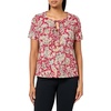 image:imageNautica Womens Short Sleeve Tie Front Knit TopSamba Multi