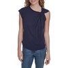 image:imageNautica Womens Sleeveless Twist Tie Soft Solid TopNight Sky
