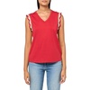image:imageNautica Womens Solid Cotton VNeck Sleeveless TopSamba