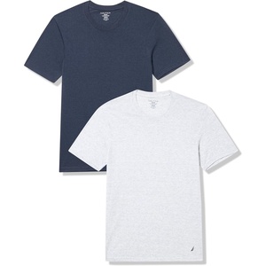 image:imageNautica Mens 3Pack Heathered Soft Stretch Cotton Crew Neck TShirts2 SnowPeacoat Heather