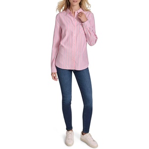image:imageNautica Womens Button Front Long Sleeve Roll Tab ShirtConfetti Multi