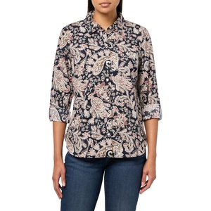 image:imageNautica Womens Button Front Long Sleeve Roll Tab ShirtNew Night Sky Multi