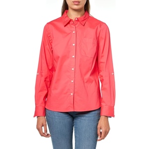 image:imageNautica Womens Button Front Long Sleeve Roll Tab ShirtParadise Pink