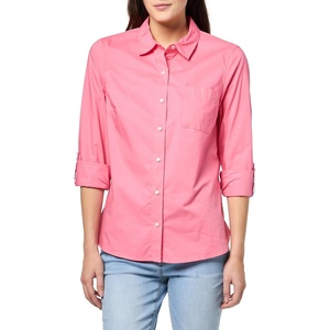 image:imageNautica Womens Button Front Long Sleeve Roll Tab ShirtPeony