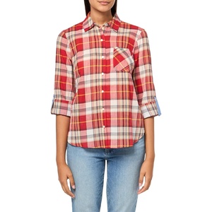 image:imageNautica Womens Button Front Long Sleeve Roll Tab ShirtSamba Multi