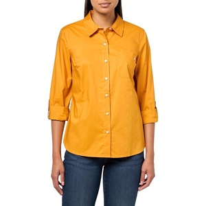 image:imageNautica Womens Button Front Long Sleeve Roll Tab ShirtSunflower