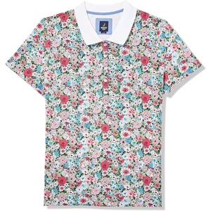 image:imageNautica Womens Short Sleeve Cotton Polo ShirtBloom Multi