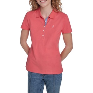 image:imageNautica Womens Short Sleeve Cotton Polo ShirtCoralie