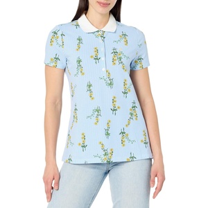 image:imageNautica Womens Short Sleeve Cotton Polo ShirtDaffodil Multi