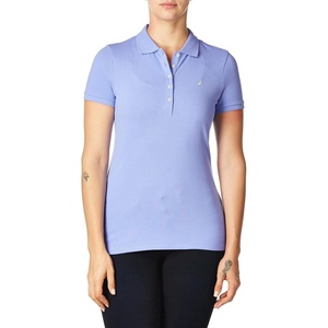image:imageNautica Womens Short Sleeve Cotton Polo ShirtDeep Peri