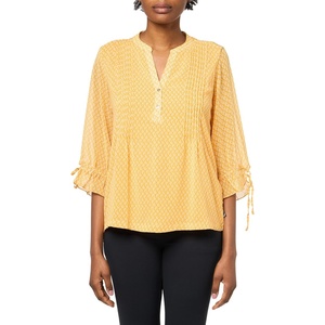image:imageNautica Womens Short Sleeve Cotton Polo ShirtGolden Glow Multi