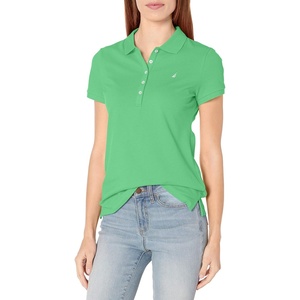 image:imageNautica Womens Short Sleeve Cotton Polo ShirtLeaf Green