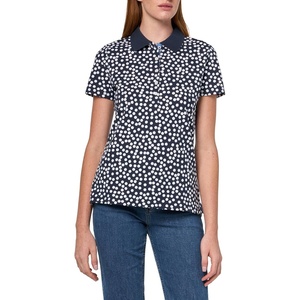image:imageNautica Womens Short Sleeve Cotton Polo ShirtNew Night SkyBright White