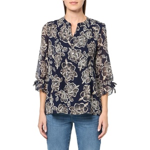 image:imageNautica Womens Short Sleeve Cotton Polo ShirtNight Sky Blue Multi