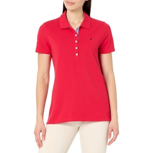 image:imageNautica Womens Short Sleeve Cotton Polo ShirtRegatta Red