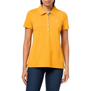 image:imageNautica Womens Short Sleeve Cotton Polo ShirtSunflower