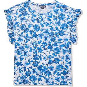 image:imageNautica Womens Short Sleeve Cotton Solid TopBright White Multi