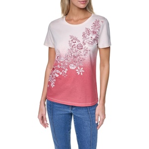 image:imageNautica Womens Short Sleeve Crew Neckline TShirtMineral Red Multi